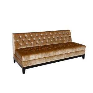 Tuxedo Gold Velvet Armless Sofa 6' - Element Event Solutions