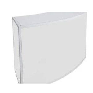 White Framed Curved Bar 1/8th - Element Event Solutions