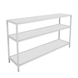 White Framed Bar Back 3 Shelf 6' - Element Event Solutions