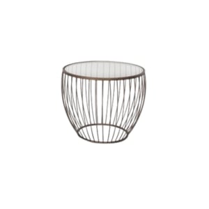 Gold Glass Jensen Wire End Table Small - Element Event Solutions