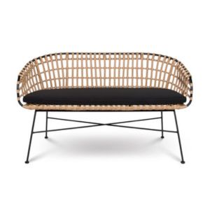 In and Out Rattan Bench - Element Event Solutions