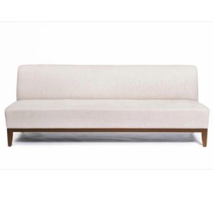 Classic Creme Boucle Armless Sofa 8' - Element Event Solutions