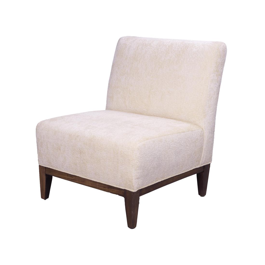 Creme Boucle Slipper Chair - Element Event Solutions