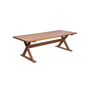Wood Rectangle Trestle Table - Element Event Solutions