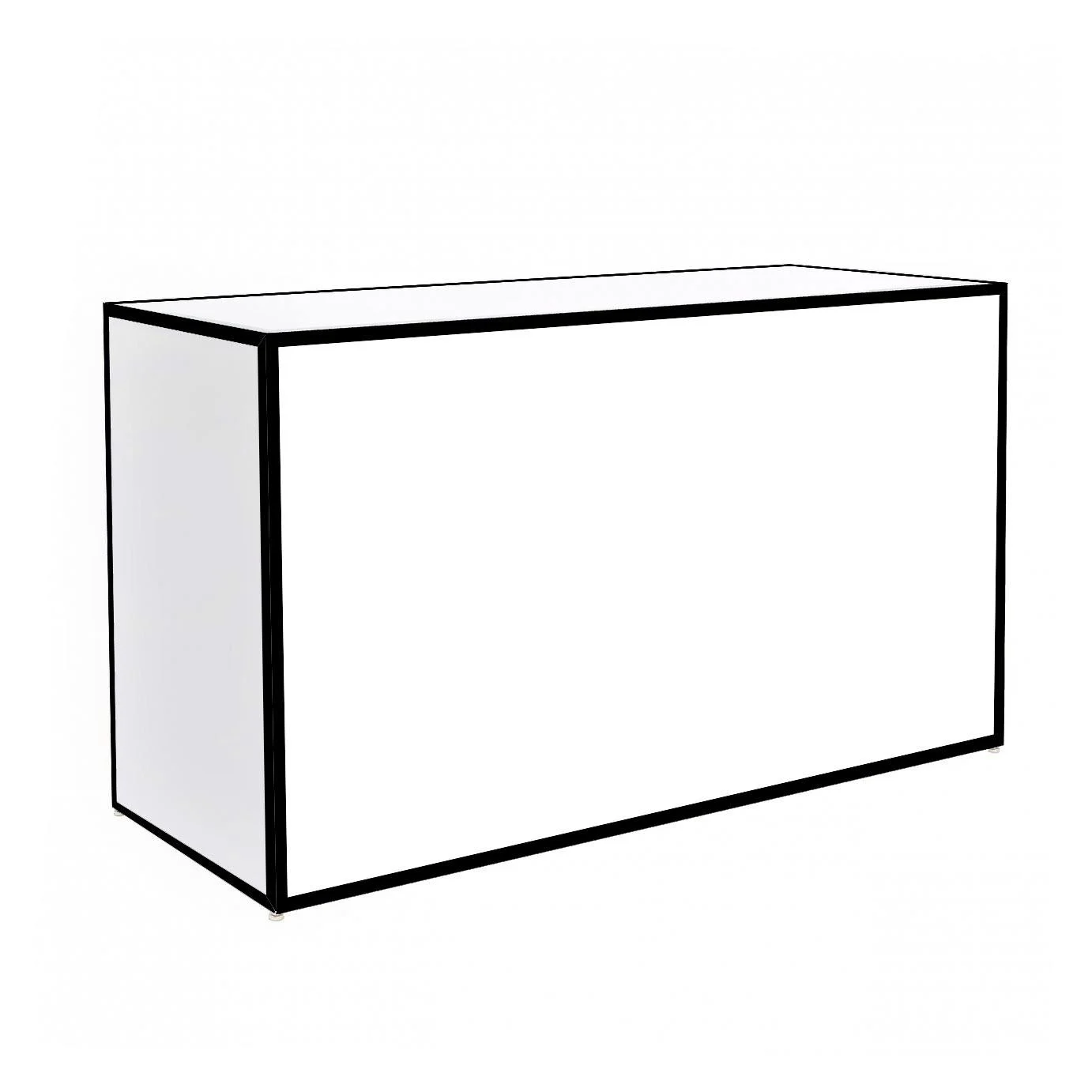 Black Framed Bar 4' - Element Event Solutions