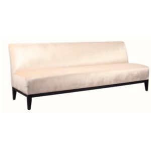 Classic Champagne Velvet Armless Sofa 8' - Element Event Solutions