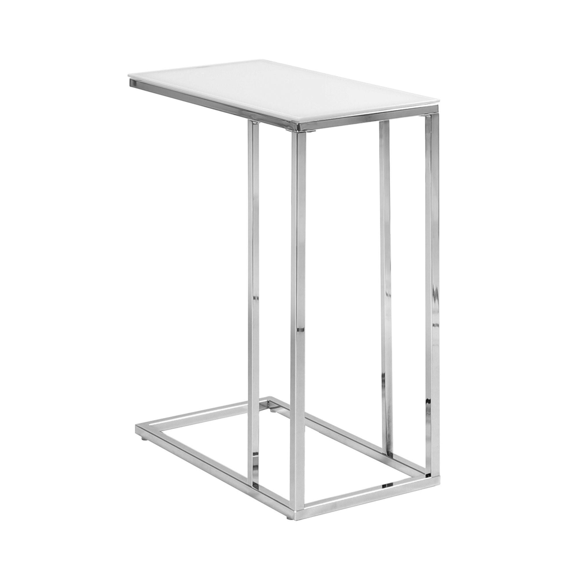 Chrome Glass Side Table C - Element Event Solutions