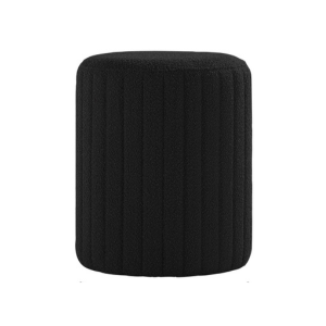 Lexington Boucle Ottoman Black - Element Event Solutions