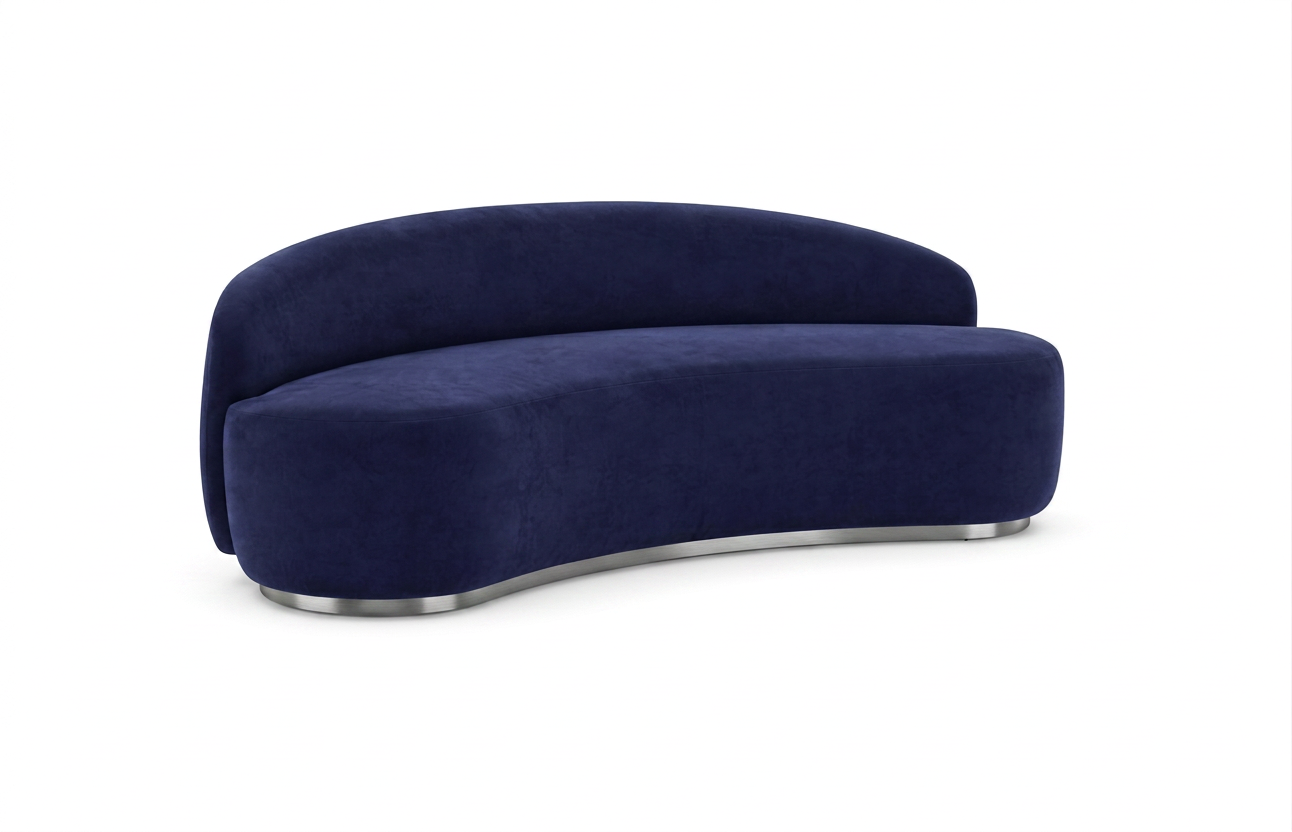 Colette Coco Sofa with Sapphire Velvet Cover - Element Event Solutions