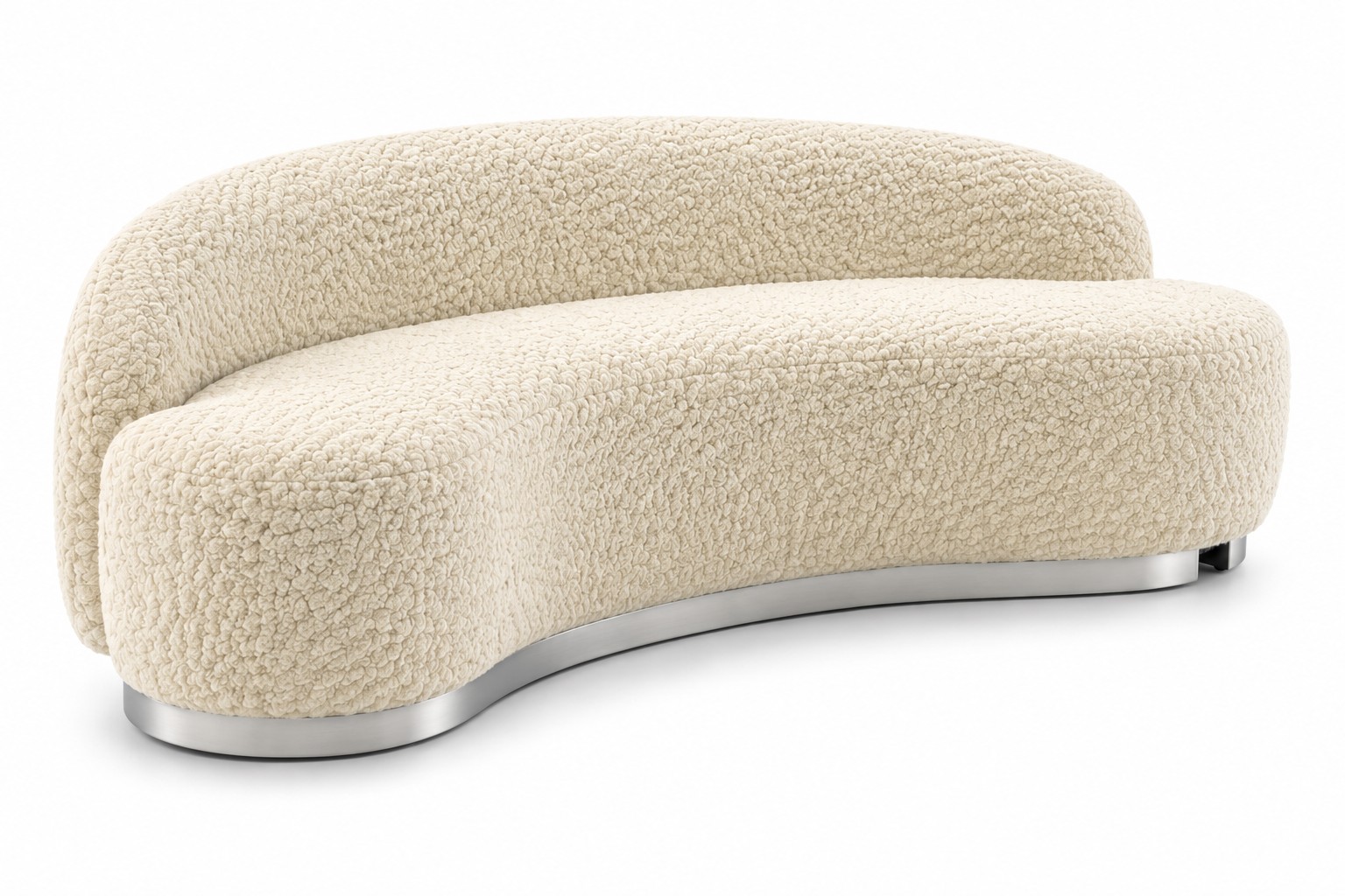 Colette Coco Sofa with Ivory Boucle Cover - Element Event Solutions