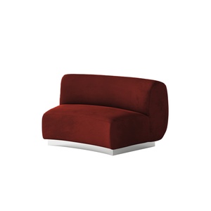 Colette Arc Seat with Crimson Velvet Cover - Element Event Solutions