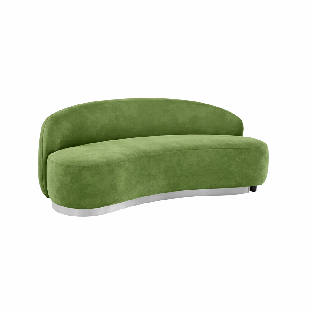 Colette Corner Seat with Moss Velvet Cover - Element Event Solutions