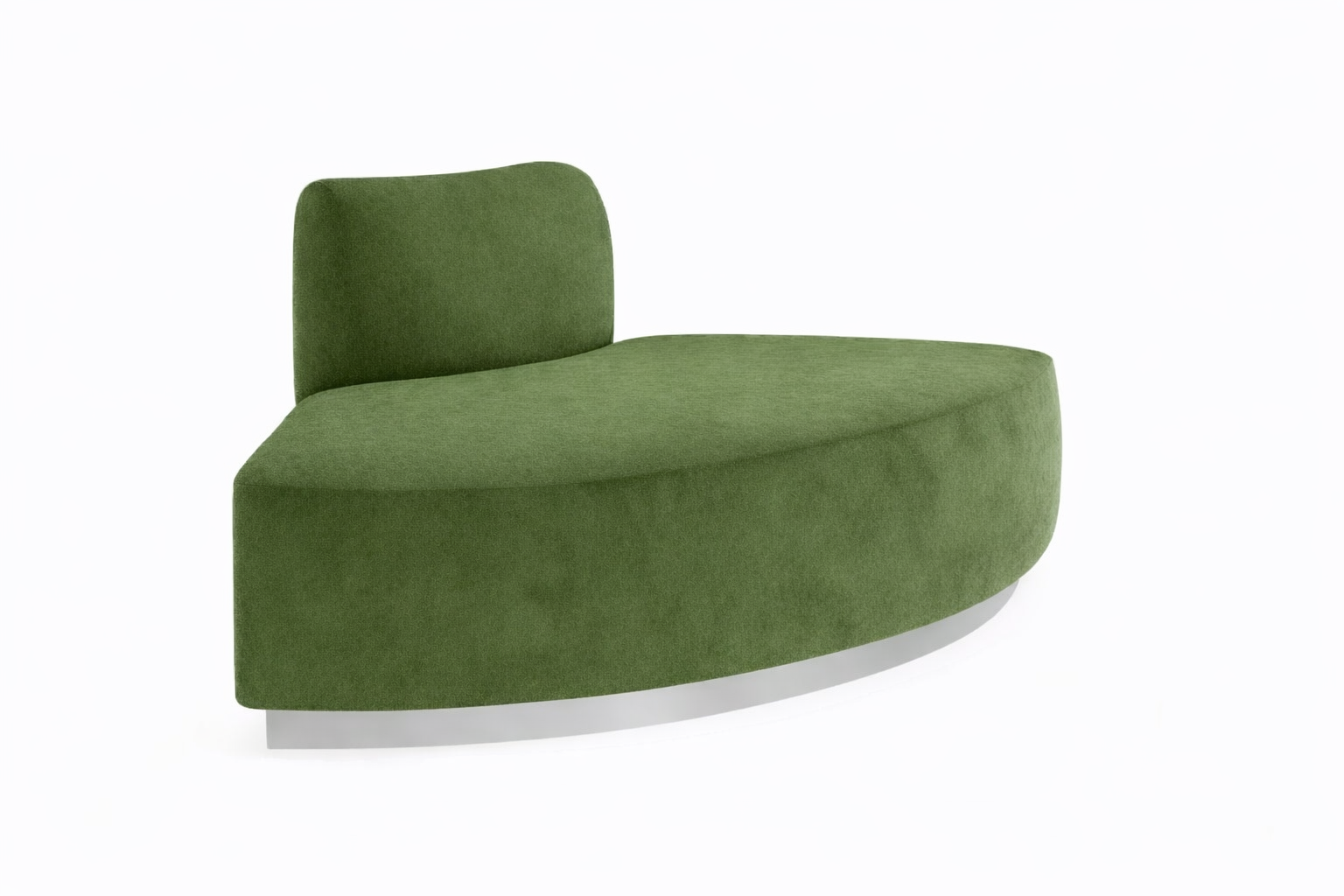 Colette Outside Round Seat w/Moss Velvet Cover - Element Event Solutions
