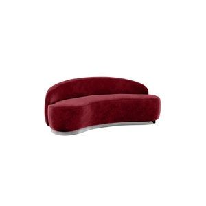 Colette Coco Sofa with Crimson Velvet Cover - Element Event Solutions