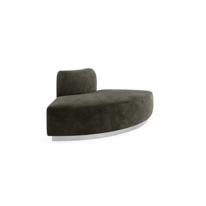 Colette Outside Round Seat w/Graphite Velvet Cover - Element Event Solutions