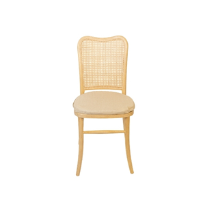Natural Saskia Cane Back Chair with Cushion - Element Event Solutions