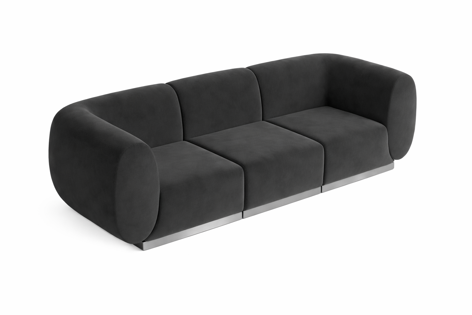 Colette Graphite Velvet Sofa - Element Event Solutions