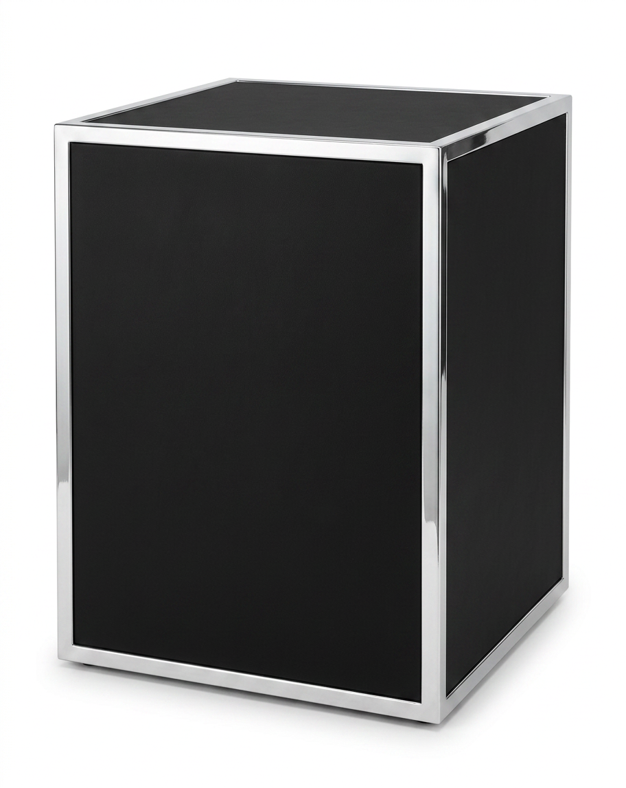 Stainless Steel Elevated Corner Bar w/ Black Plexi - Element Event Solutions
