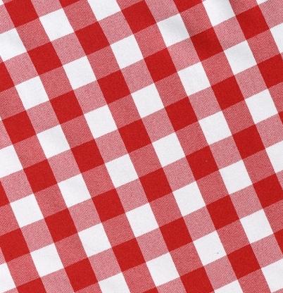 Red & White Check Tablecloth 80