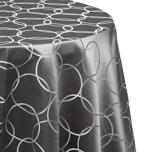 Silver Circle Tablecloth 102