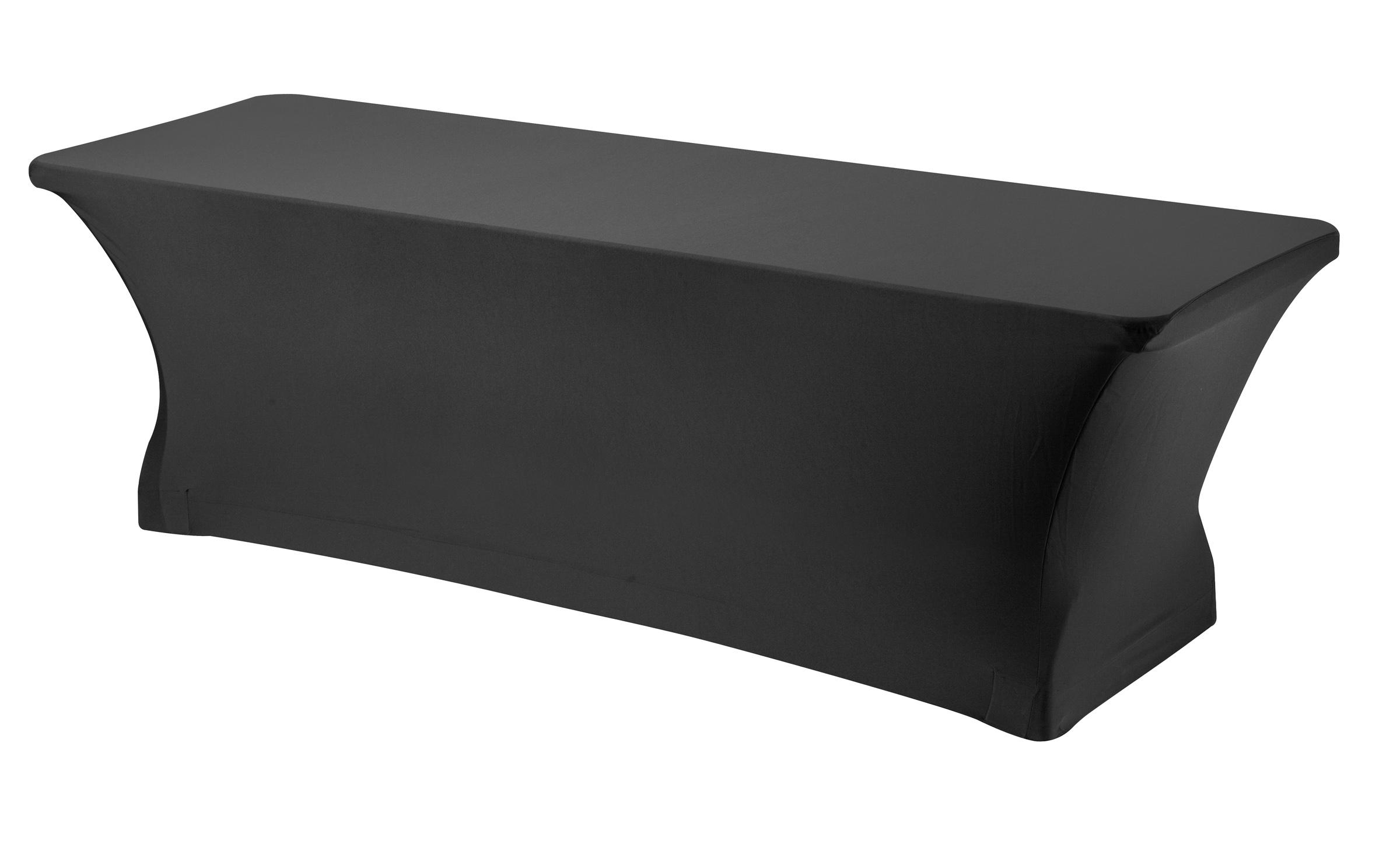 Black Stretch Tablecloth 6'x30