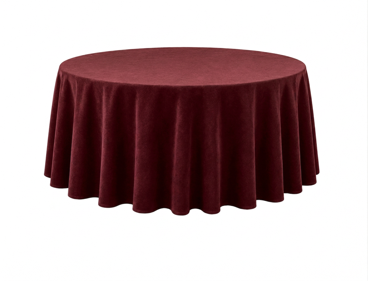 Merlot Velvet Tablecloth 132