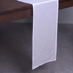 Woven White Table Runner 12