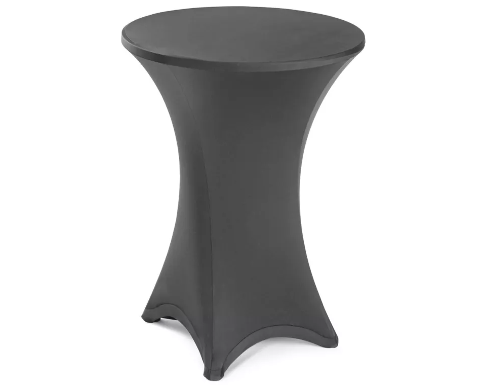 Black Stretch Cruiser Tablecloth - Element Event Solutions