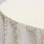 Ivory Teardrop Tablecloth 90