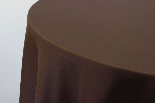Brown Matt Satin Tablecloth 120