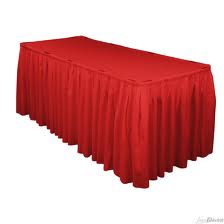 Red Table Skirt - Element Event Solutions