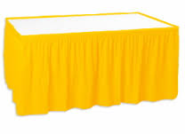 Harvest Yellow Table Skirt 17' - Element Event Solutions