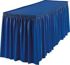 Royal Blue Stage Skirt 20' x 15' - Element Event Solutions