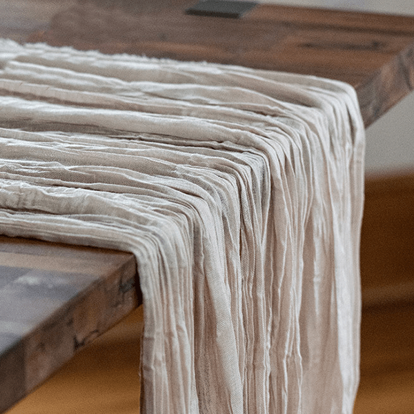 Natural Gauze Table Runner 50