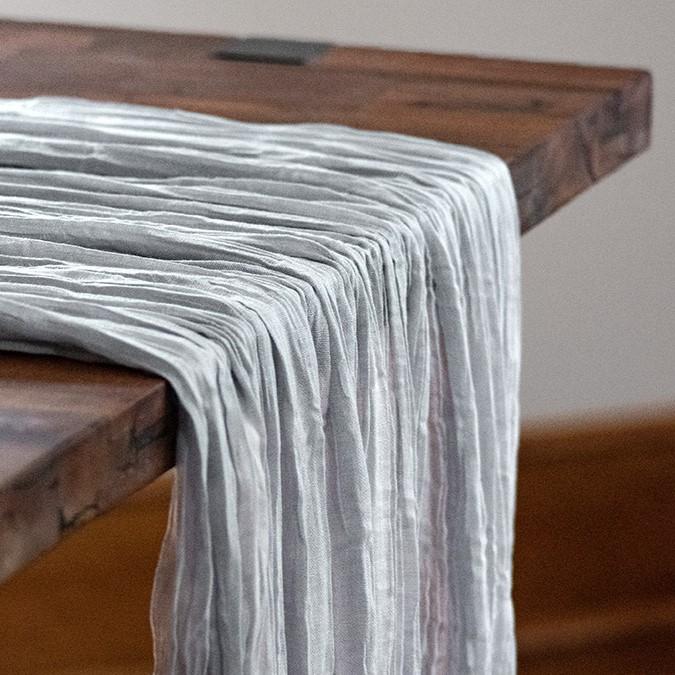 Grey Gauze Table Runner 50