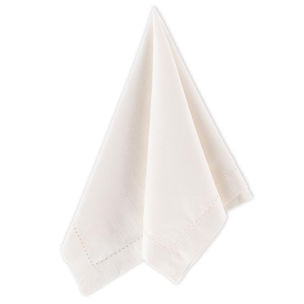 Hemstitch Cotton Ivory Napkin - Element Event Solutions