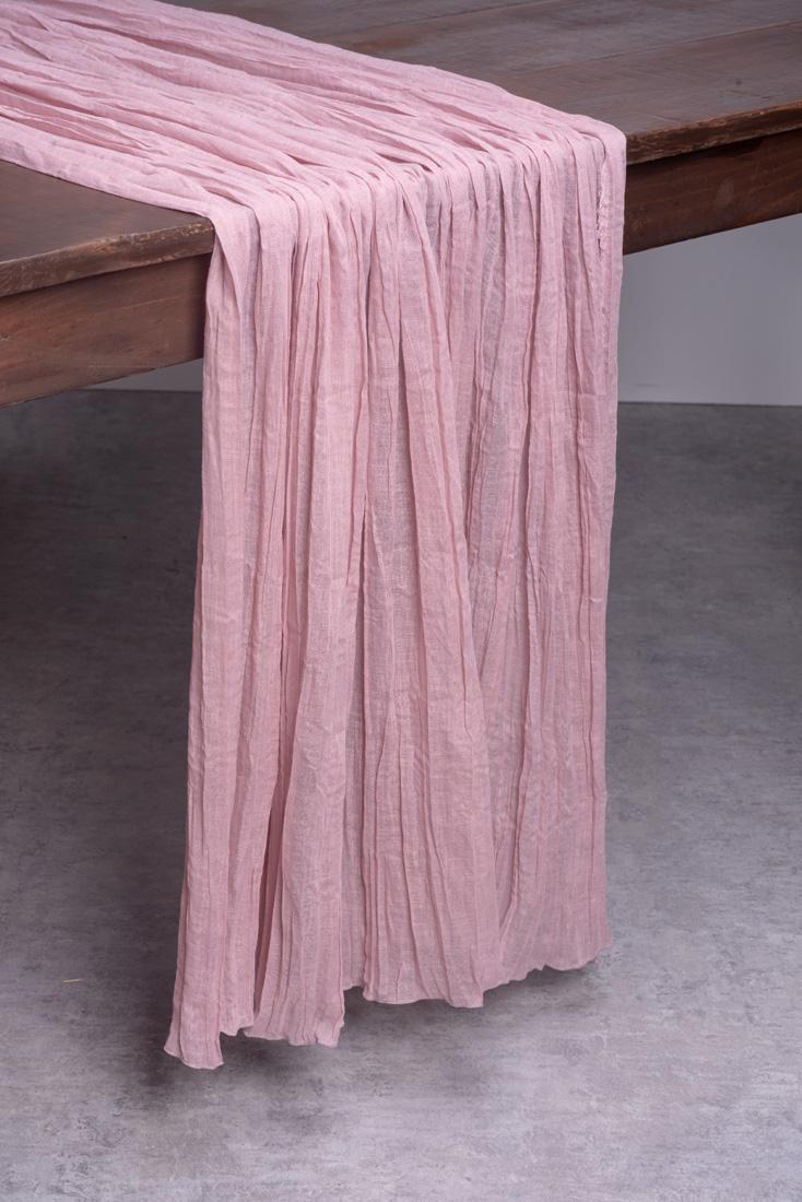 Blush Gauze Table Runner 50