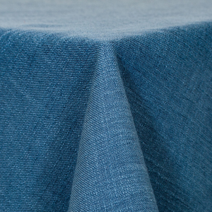 Panama Cerulean Tablecloth 132” Round - Element Event Solutions