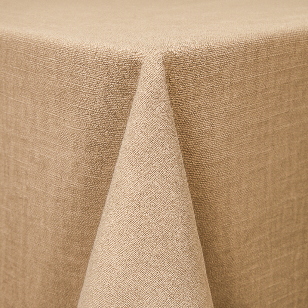 Natural Luxe Weave Tablecloth 132