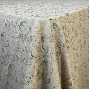 Green Botanical Printed Tablecloth 102