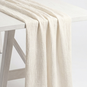 Ivory Double Gauze Runner 50