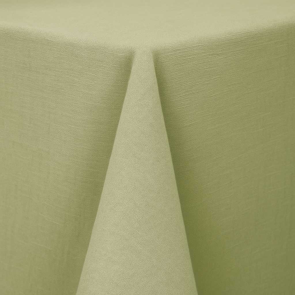 Sage Luxe Weave Tablecloth 120
