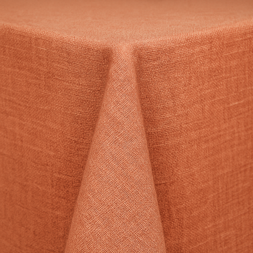 Terracotta Luxe Weave Tablecloth 120