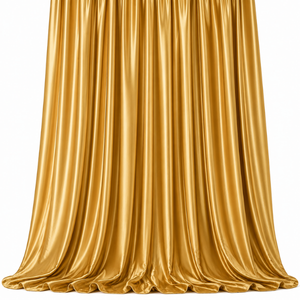 Victorian Gold Satin Drape with pocket 16'x5' - Element Event Solutions