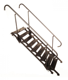 Smart Stage Stairs 2'-3' with Railing - Element Event Solutions