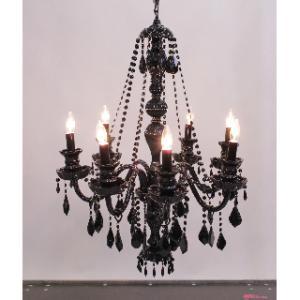 Black Crystal Duke Chandelier Large - Element Event Solutions