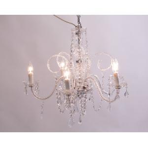 Clear Glass Princess Chandelier Small - Element Event Solutions