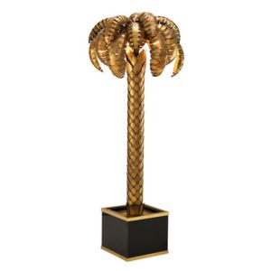 Antique Brass Palm Tree Lamp - Element Event Solutions