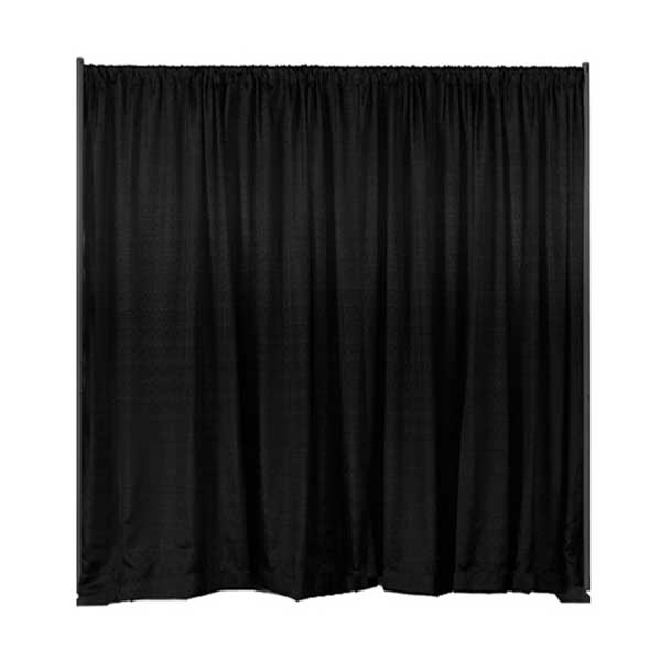 Black Linear Foot Drape 8' - Element Event Solutions