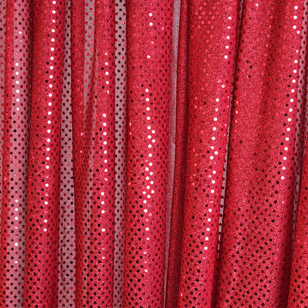 Red Sequin Drape 7.5'w x 15'h - Element Event Solutions